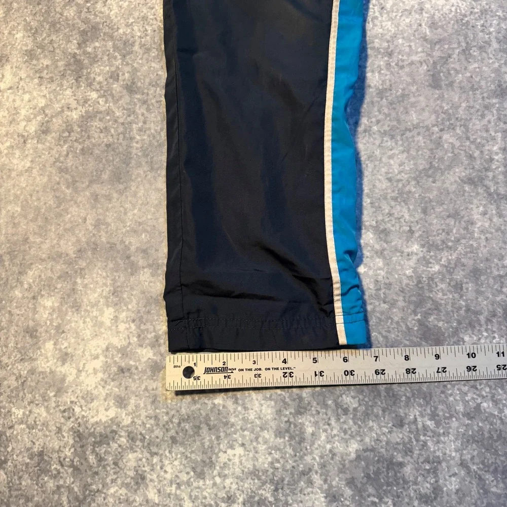 Vintage Nike Kids Track Pants Navy Blue White Stripe‎ Windbreaker Size 7